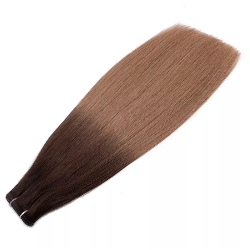 High Quality Factory Price Flat Weft Virgin Remy Hair Weft Hair Extension 12A Grade